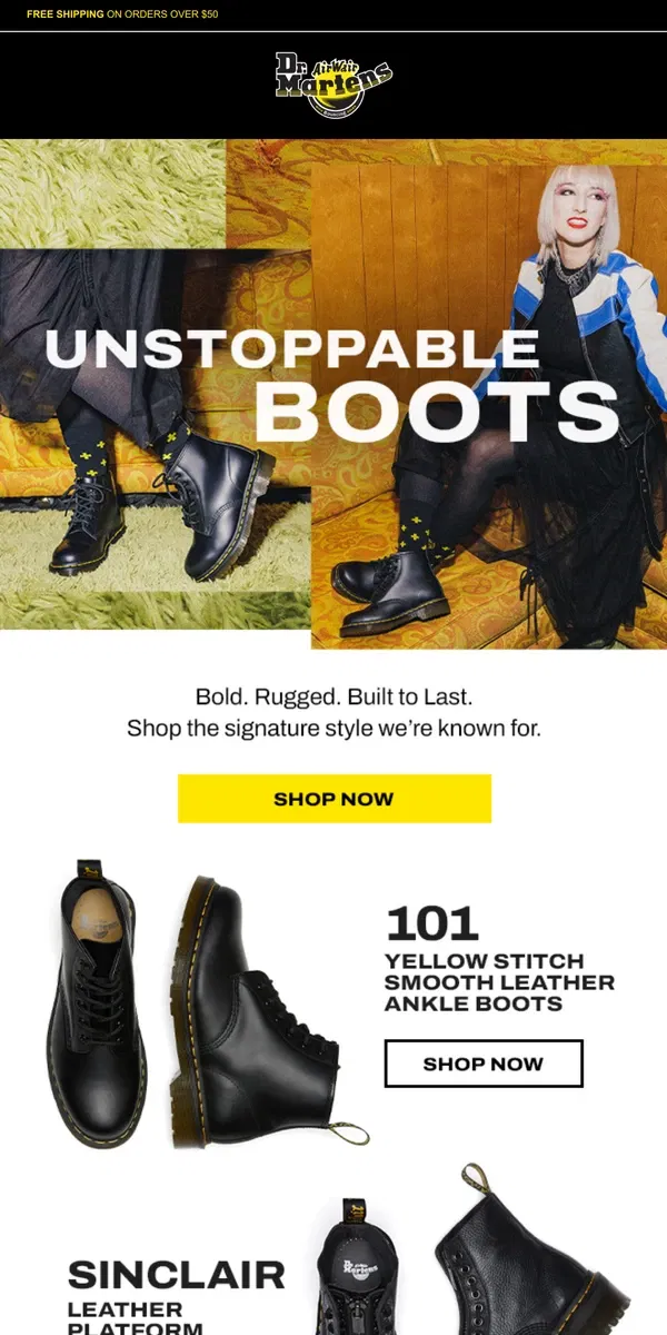 Email from Dr. Martens. Your next pair of boots is waiting