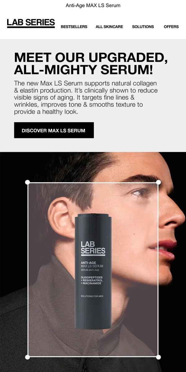 Email from Lab Series. Our #1 for fighting fine lines and wrinkles