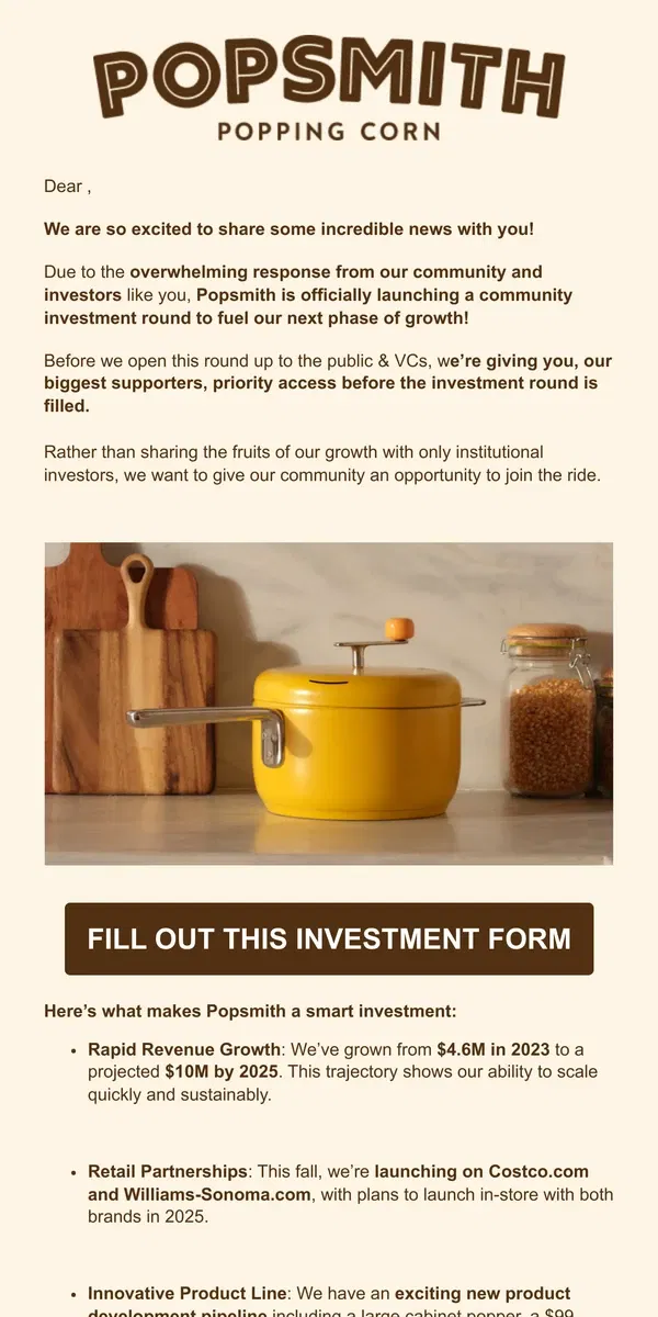 Email from Popsmith. Take a Closer Look at Investing in Popsmith & Franklin’s 🎯