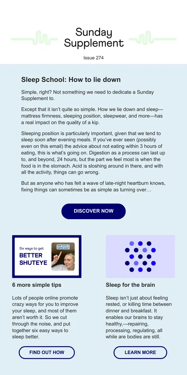 Email from Heights. The easiest way to improve your sleep