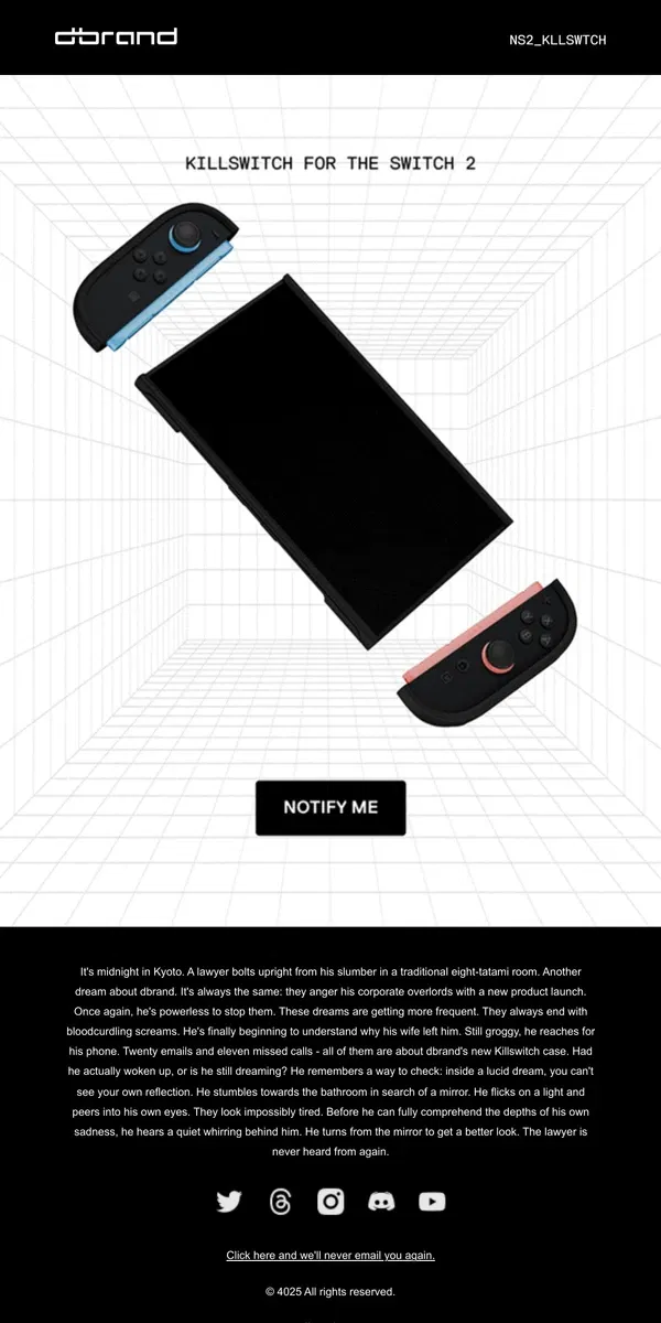 Email from dbrand. it'sa mar10 🍄