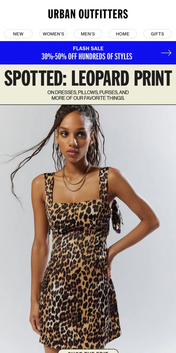 Email from Urban Outfitters. mood: leopard print on EVERYTHING