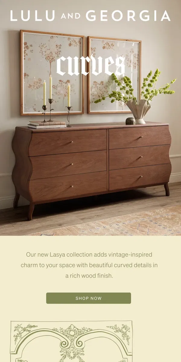 Email from Lulu and Georgia. The Lasya Collection