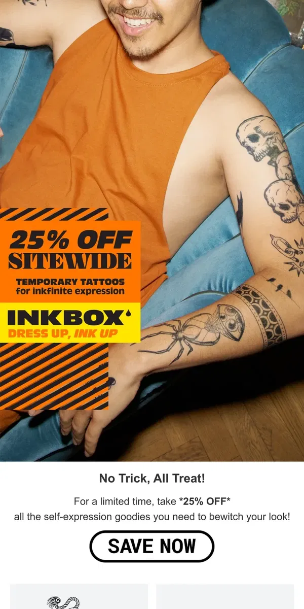 Email from Inkbox. 🕷️ 25% OFF SITEWIDE 🕷️