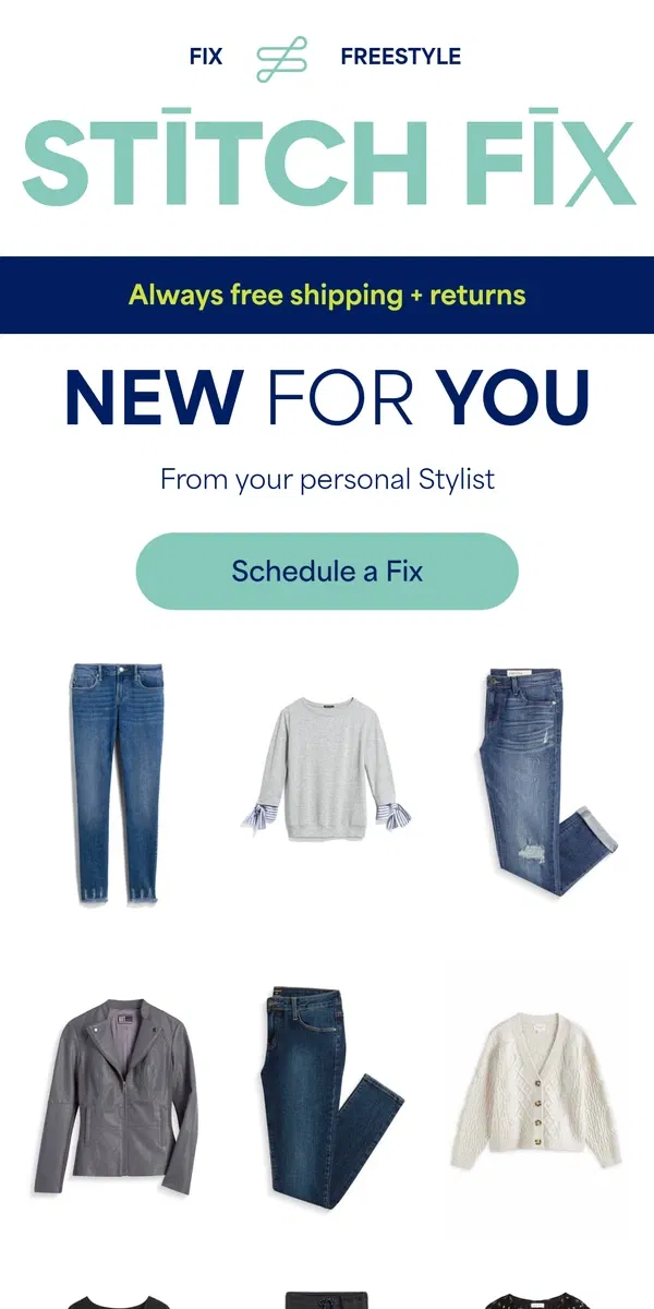 Email from Stitch Fix. Style that speaks to you