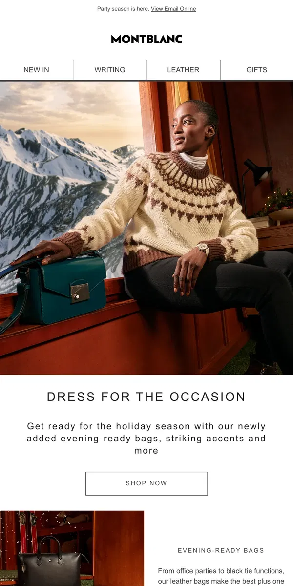 Email from Montblanc. Get holiday ready with Montblanc