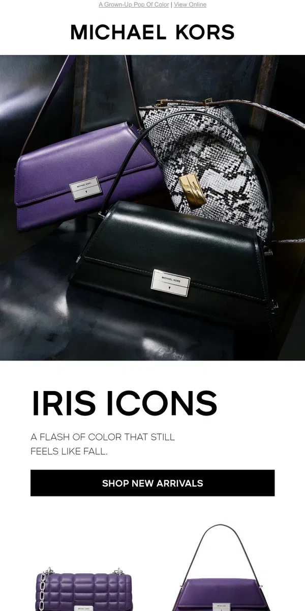 Email from Michael Kors. Purple Is The New Pink