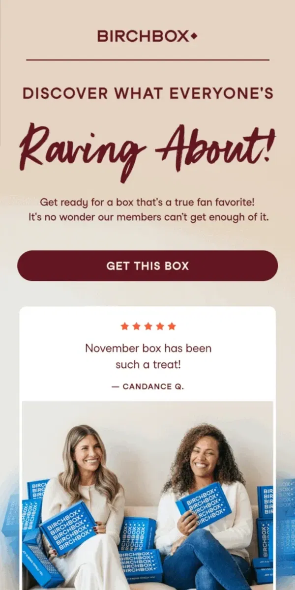 Email from Birchbox. 🎁 Take 20% Off Your First Box