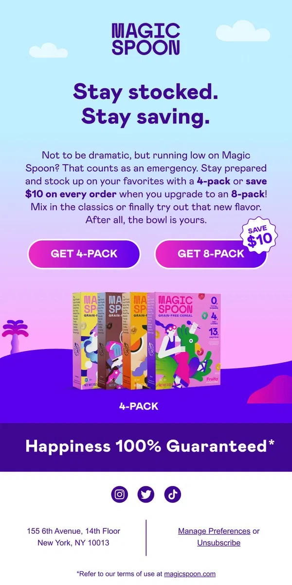 Email from Magic Spoon Cereal. More protein & more savings! 💪