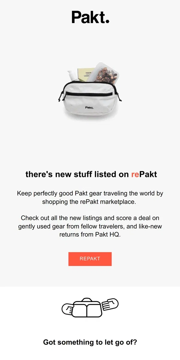 Email from Pakt. New on rePakt ♻️