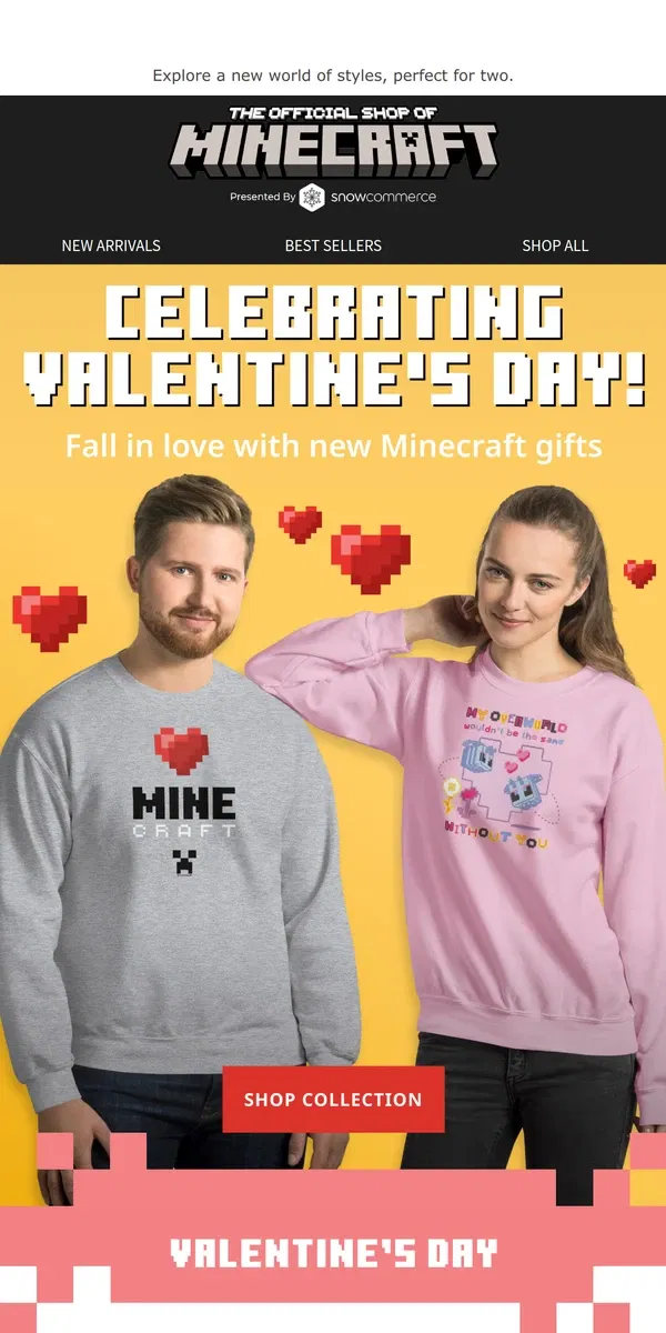 Email from Minecraft. Will You Be Mine... Craft?