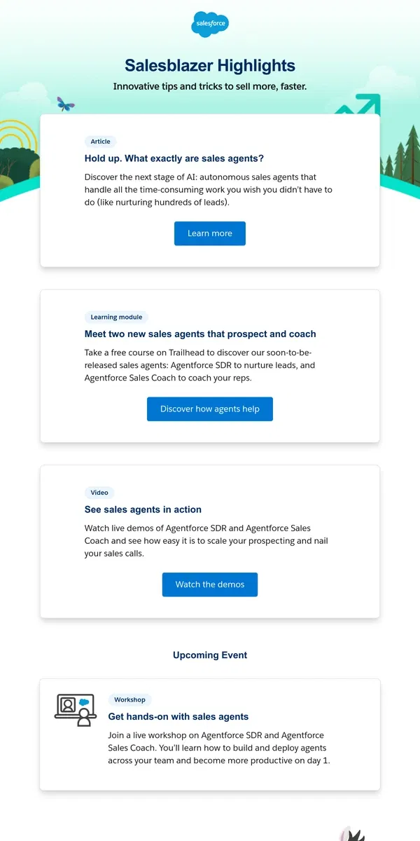 Email from Salesforce. Say hello to sales agents: What AI was always meant to be