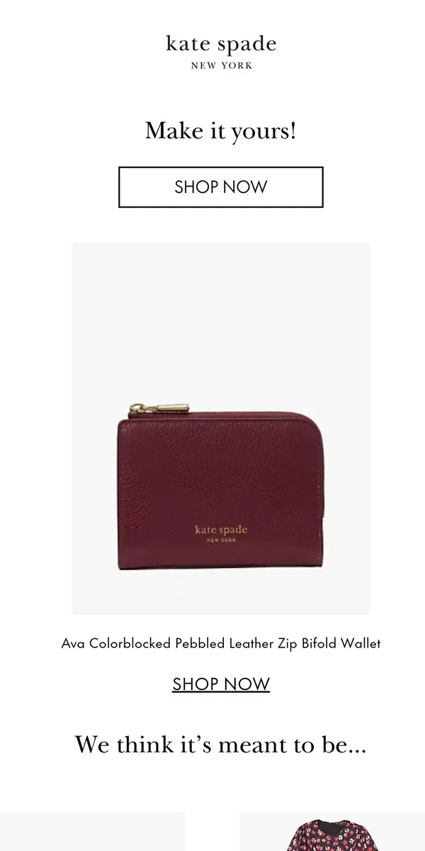 Email from Kate Spade. Prices have officially dropped