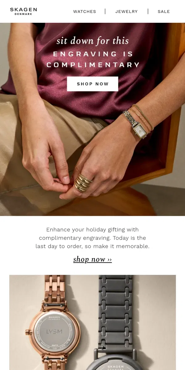 Email from Skagen. you need to know this.