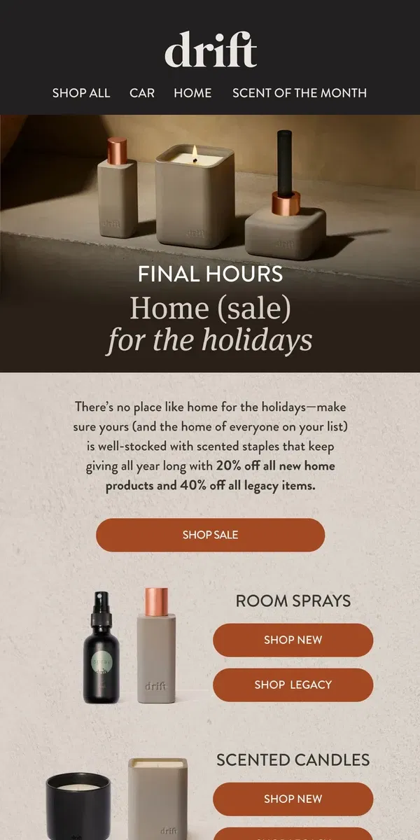 Email from drift.. Drift’s Home Sale Is Now ON!