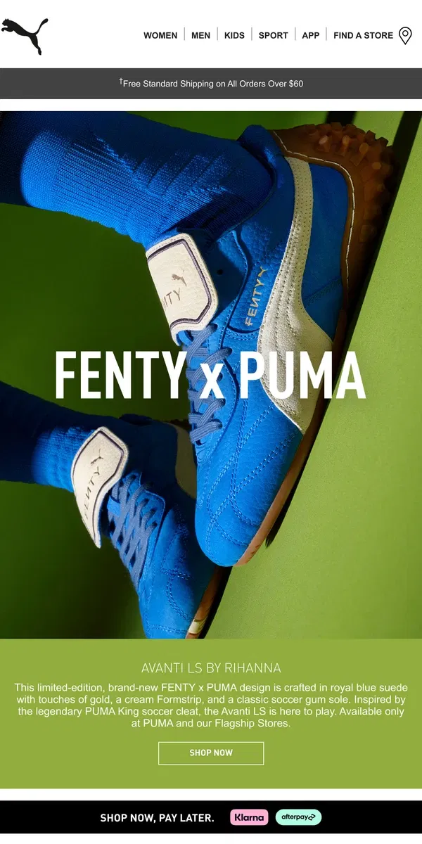 Email from Puma. Avanti LS Is Here To Play