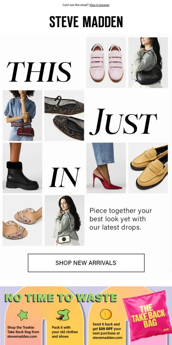 Email from Steve Madden. Two Words: New Shoes