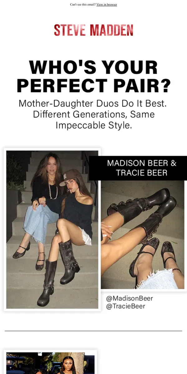 Email from Steve Madden. Spotted - Madison Beer