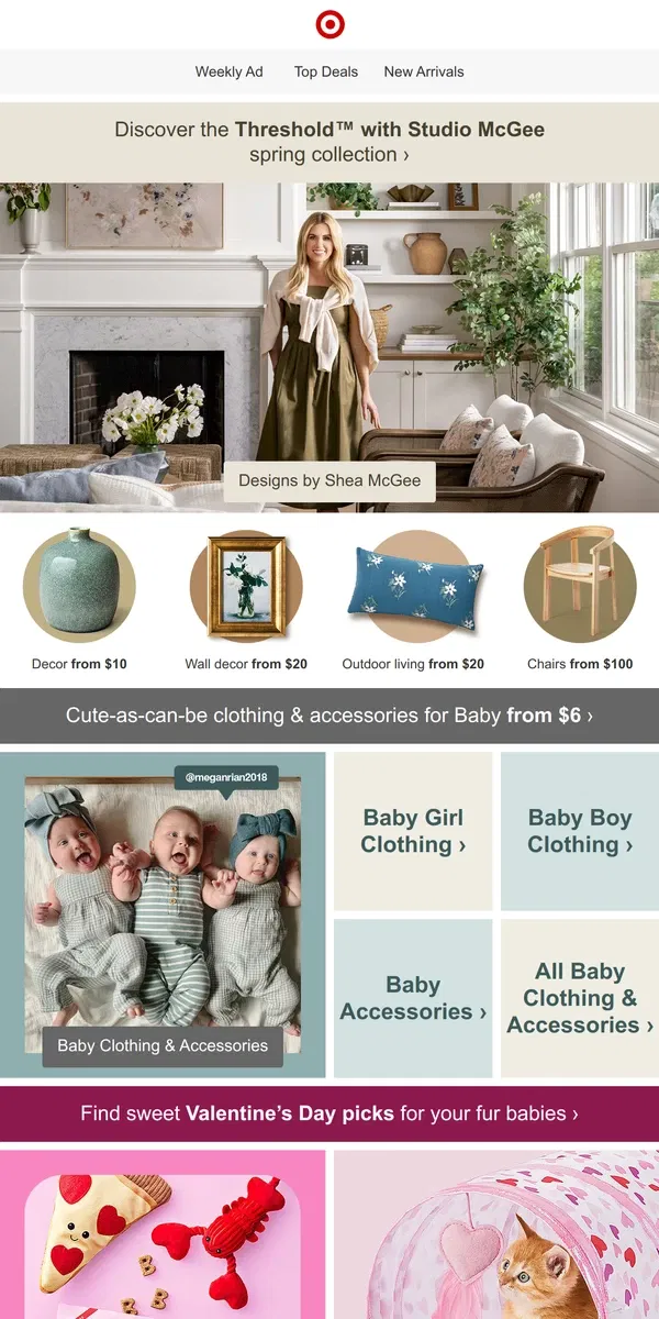 Email from Target. Designer home styles, for less.