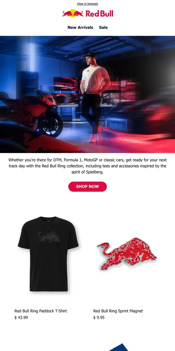 Email from Red Bull. Ready for your next track day? 🏁