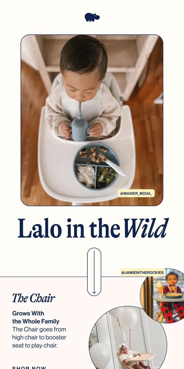 Email from Lalo. Want to join us for mealtime?