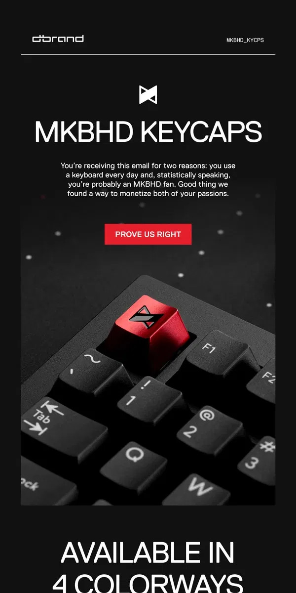 Email from dbrand. An ultra-rare MKBHD artifact 👀