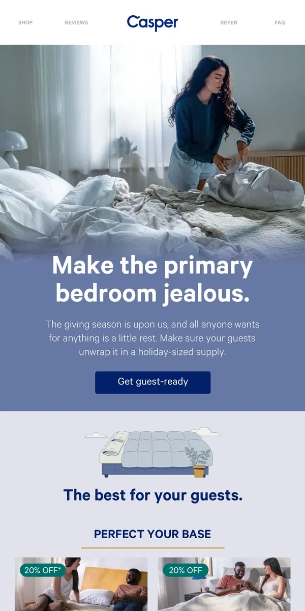 Email from Casper. Guest room at its best?