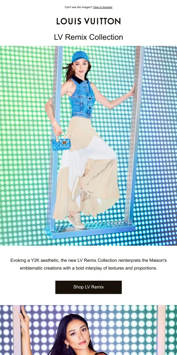 Email from Louis Vuitton. LV Remix: Collection Launch