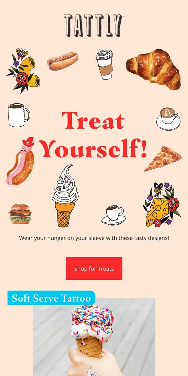 Email from Tattly. Designs for Eaters 🍕