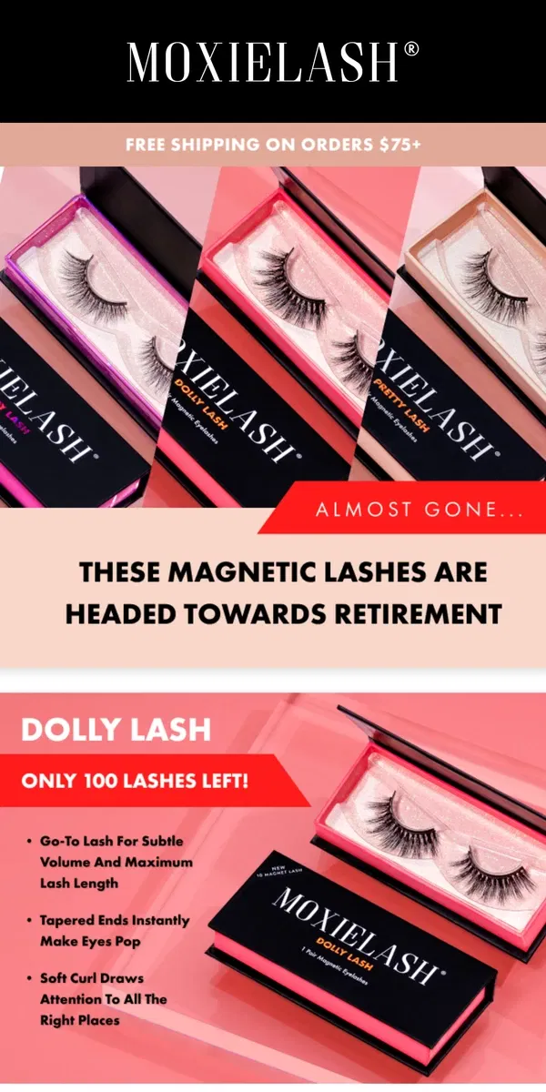 Email from MoxieLash. 🚨 Limited Restock Alert: Your Fave Lashes Are Back! 🚨