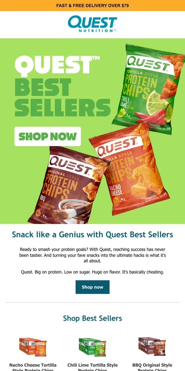 Email from Quest Nutrition. Ultimate Cheat Code Unlocked