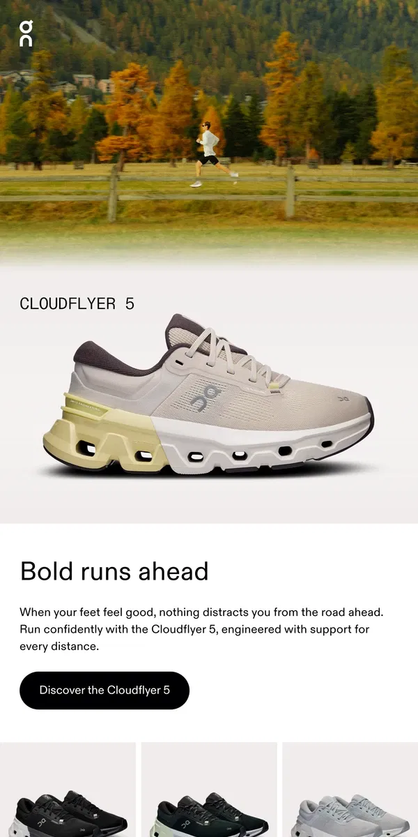 Email from On. ☁️ Running, but make it cushioned