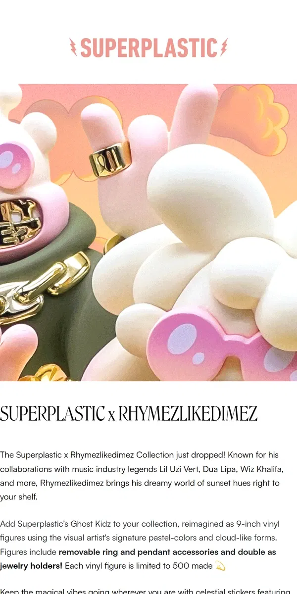 Email from Superplastic. ⚡️RHYMEZLIKEDIMEZ HAS ARRIVED⚡️