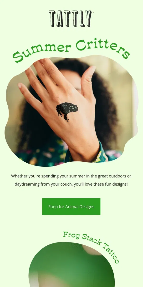 Email from Tattly. Designs for Summer