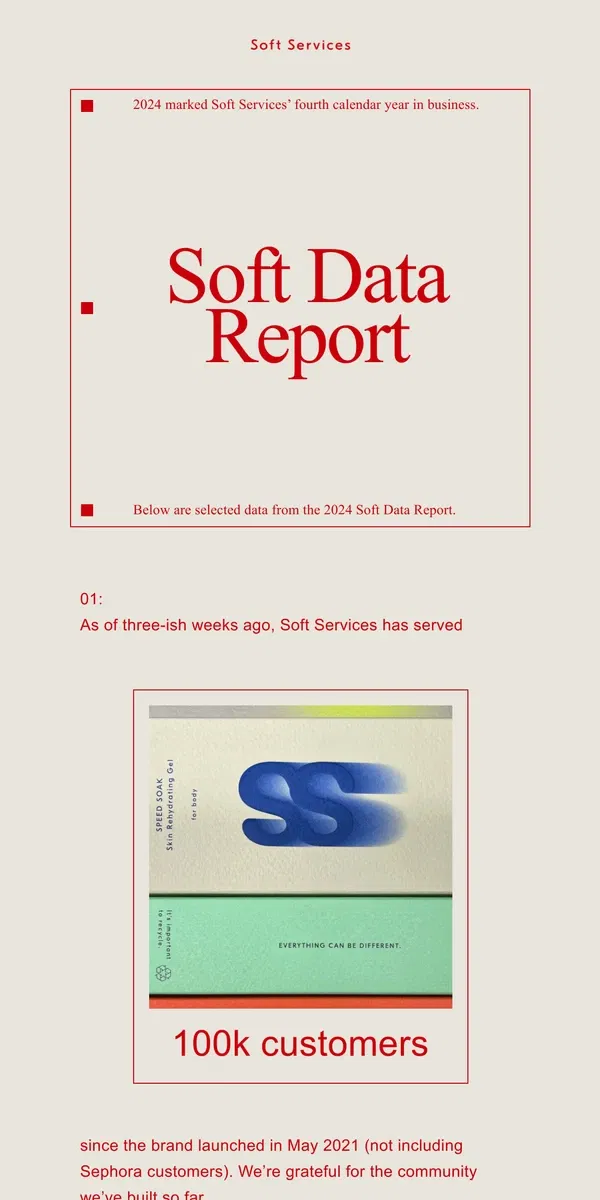 Email from Soft Services. Soft Data Report—2024 Edition