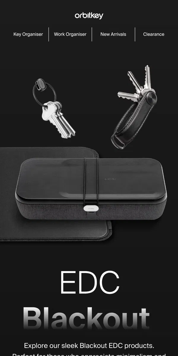 Email from Orbitkey. Blackout EDC worth carrying