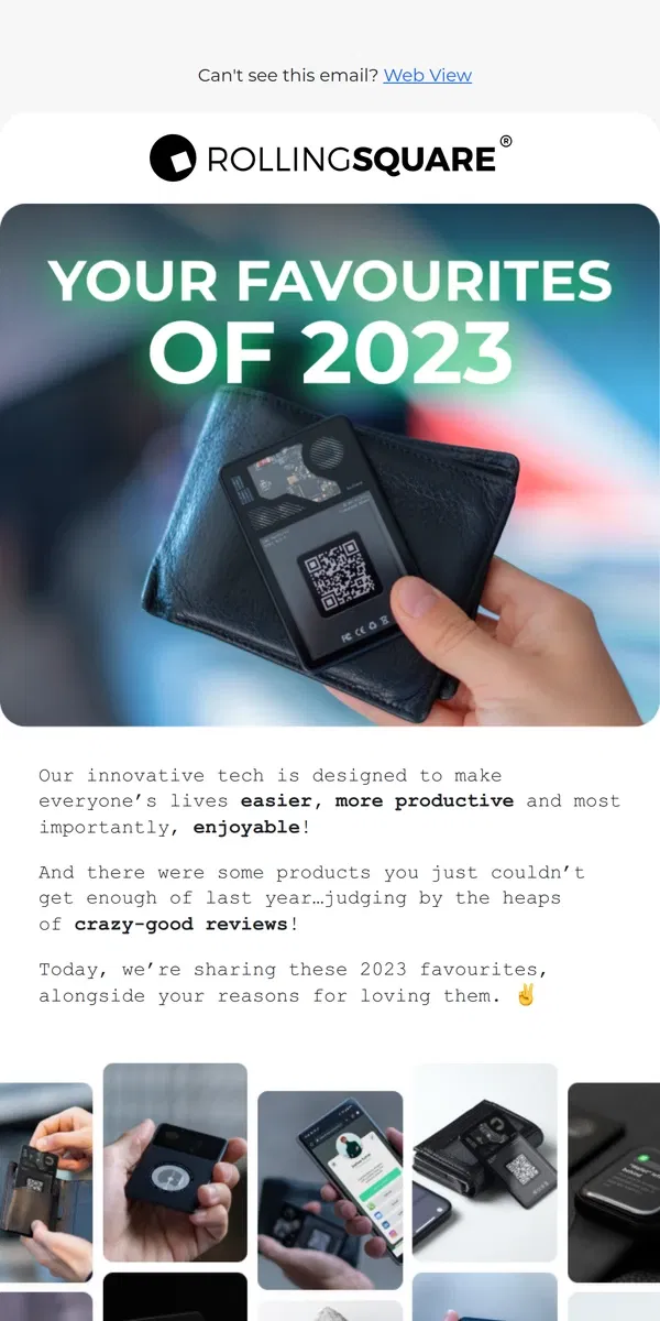 Email from Rolling Square. The Top Reviews Of 2023 ✌️