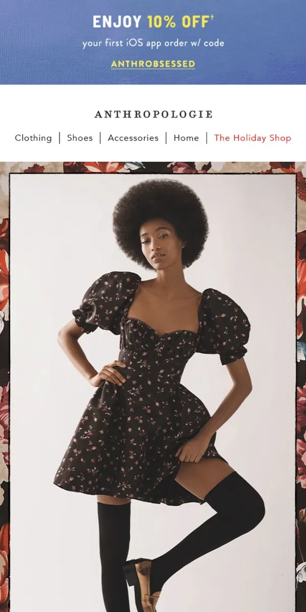 Email from Anthropologie. It’s cocktail (dress) hour 🍸