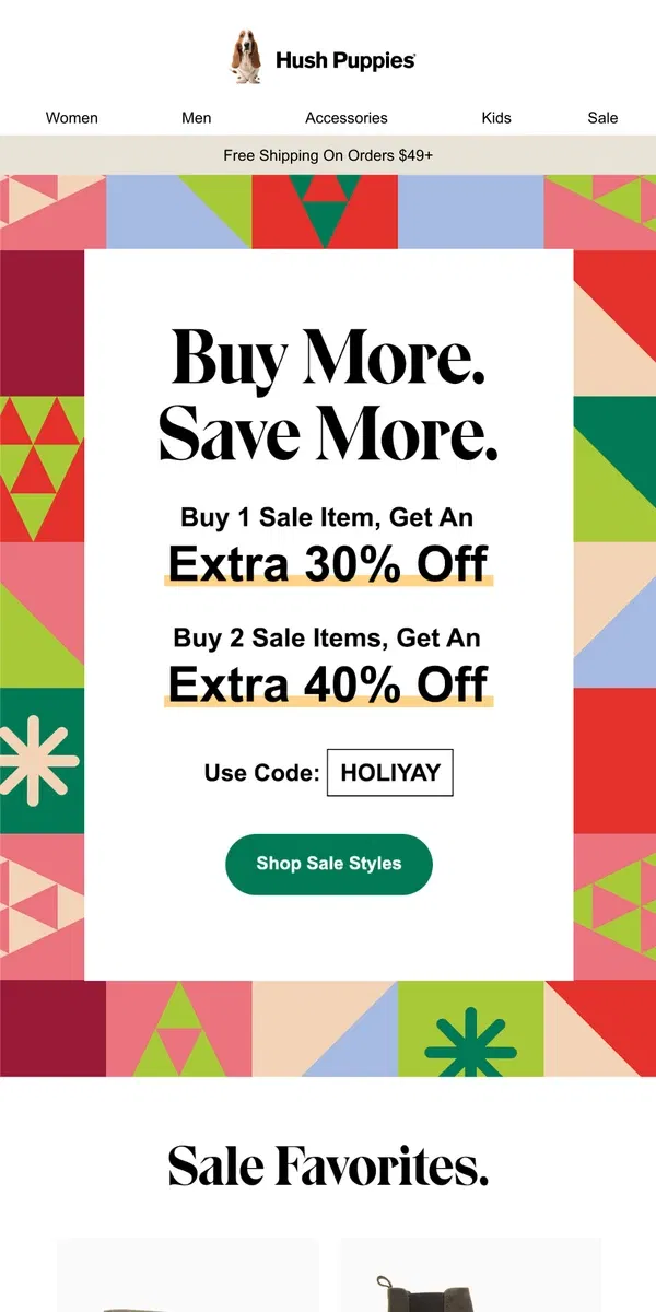 Email from Hush Puppies. FINAL HOURS for up to 40% off Sale Styles! ⏰