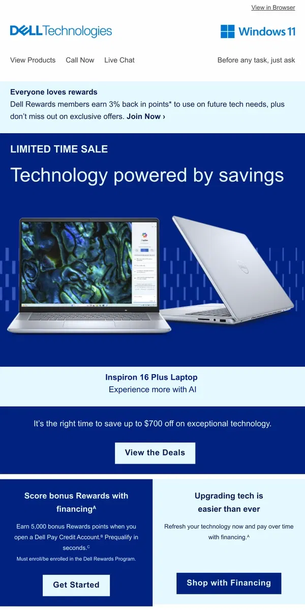 Email from Dell. The deals just keep coming.