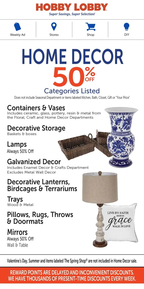 Email from Hobby Lobby. Super Savings Alert! See Deals Inside.