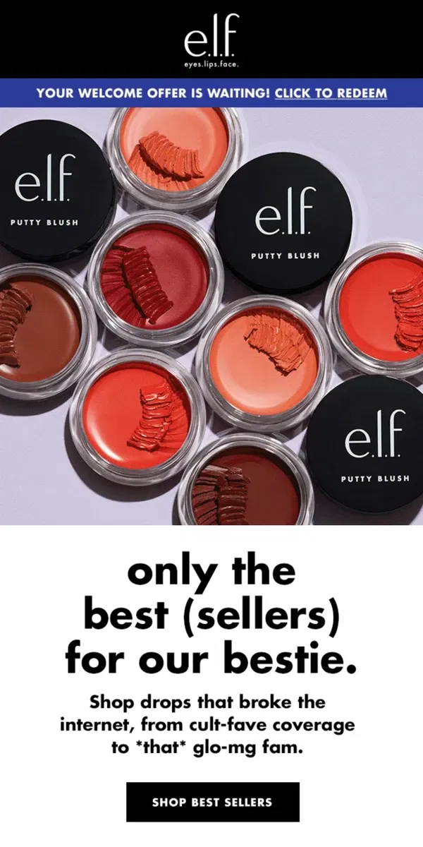 Email from e.l.f.. 🌟 Best sellers that change the e.l.f.ing game.