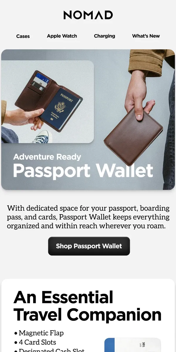 Email from Nomad. The Ultimate Travel Companion Awaits