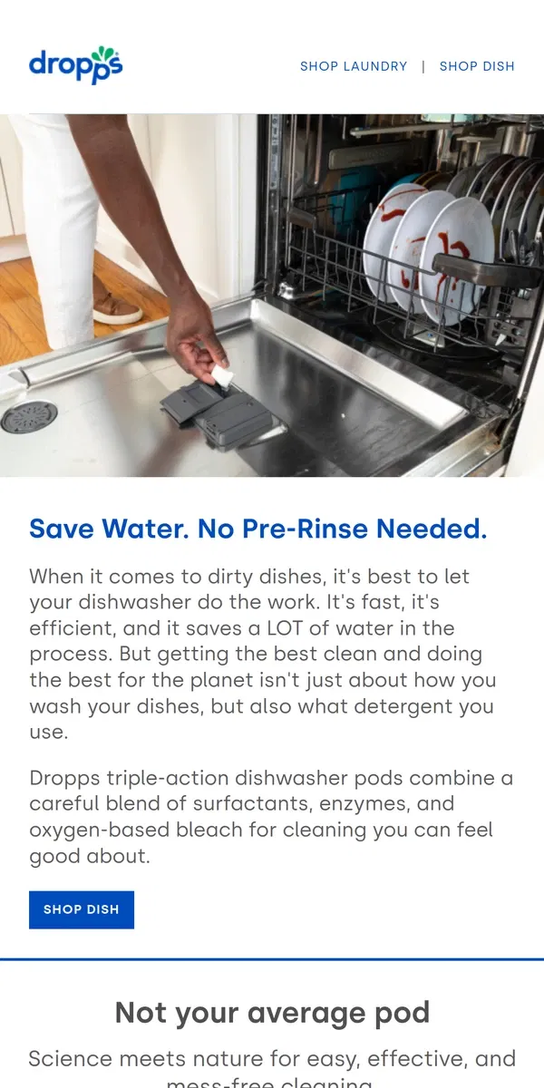 Email from Dropps. Dishwashing Deconstructed