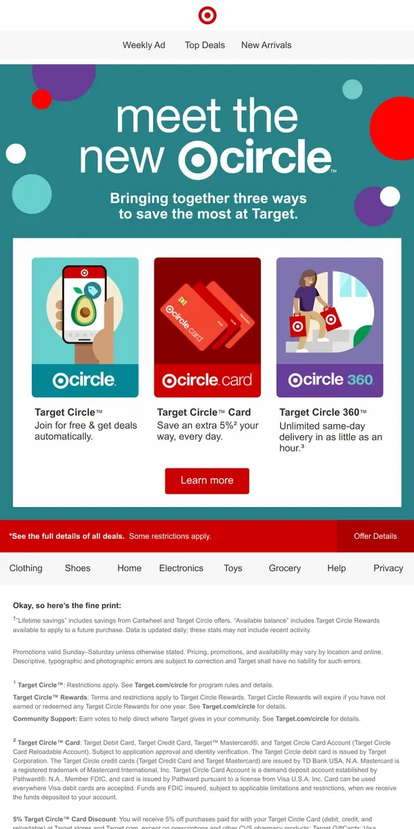 Email from Target. A new Target Circle is coming April 7! 🎉