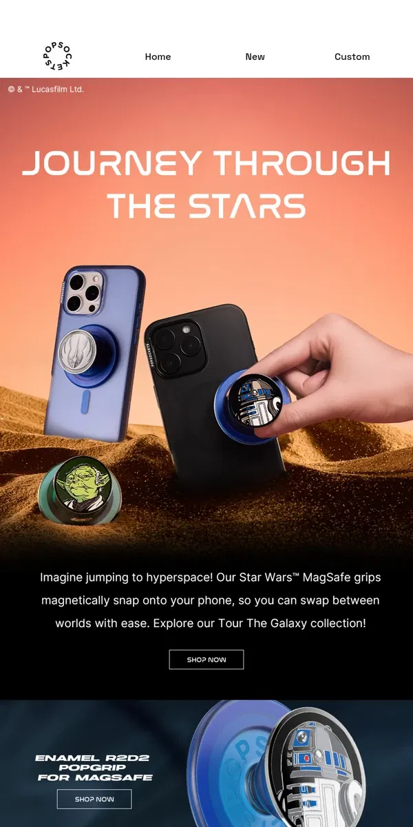 Email from PopSockets. Star Wars™ meets MagSafe