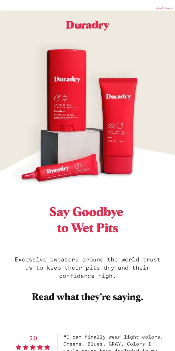 Email from Duradry. Thousands of people trust Duradry