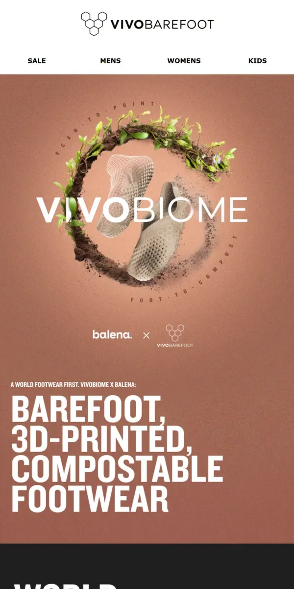 Email from Vivobarefoot. Reflecting on Vivobiome’s first steps