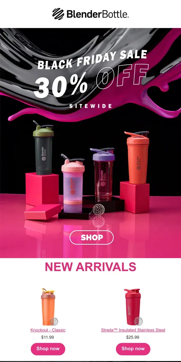 Email from BlenderBottle. 🔓UNLOCKED: 30% OFF BLACK FRIDAY