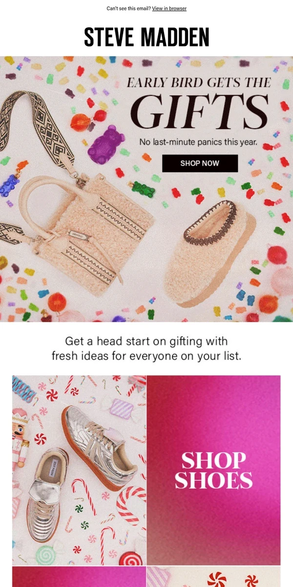 Email screenshot from Steve Madden